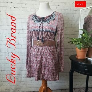 Lucky Brand Peasant/Bohemian Style Dress size L